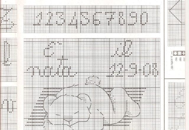 Teddy bear on the carpet fringed (2)