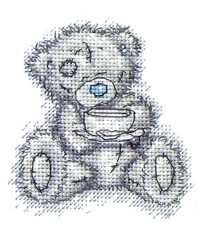 Teddy bear stuffed toy free cross stitch pattern (1)
