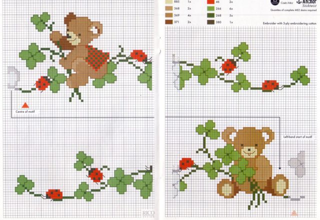 Teddy bears and ladybugs