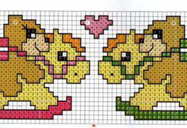 Teddy bears on rocking horses free cross stitch pattern
