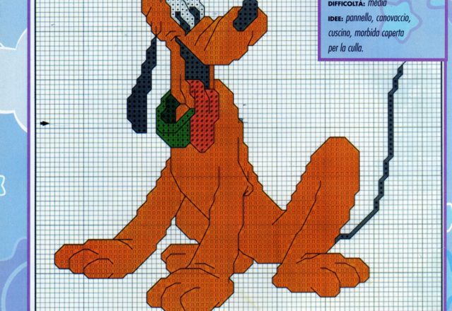 Tender Disney Pluto cross stitch pattern (2)