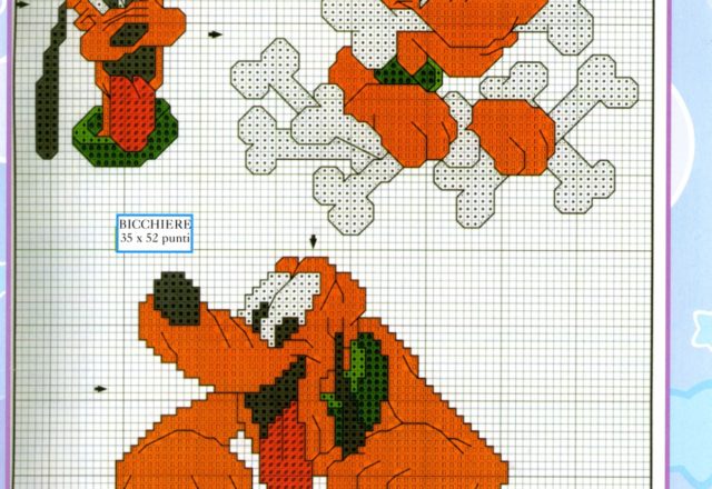 Tender Disney Pluto cross stitch pattern (3)