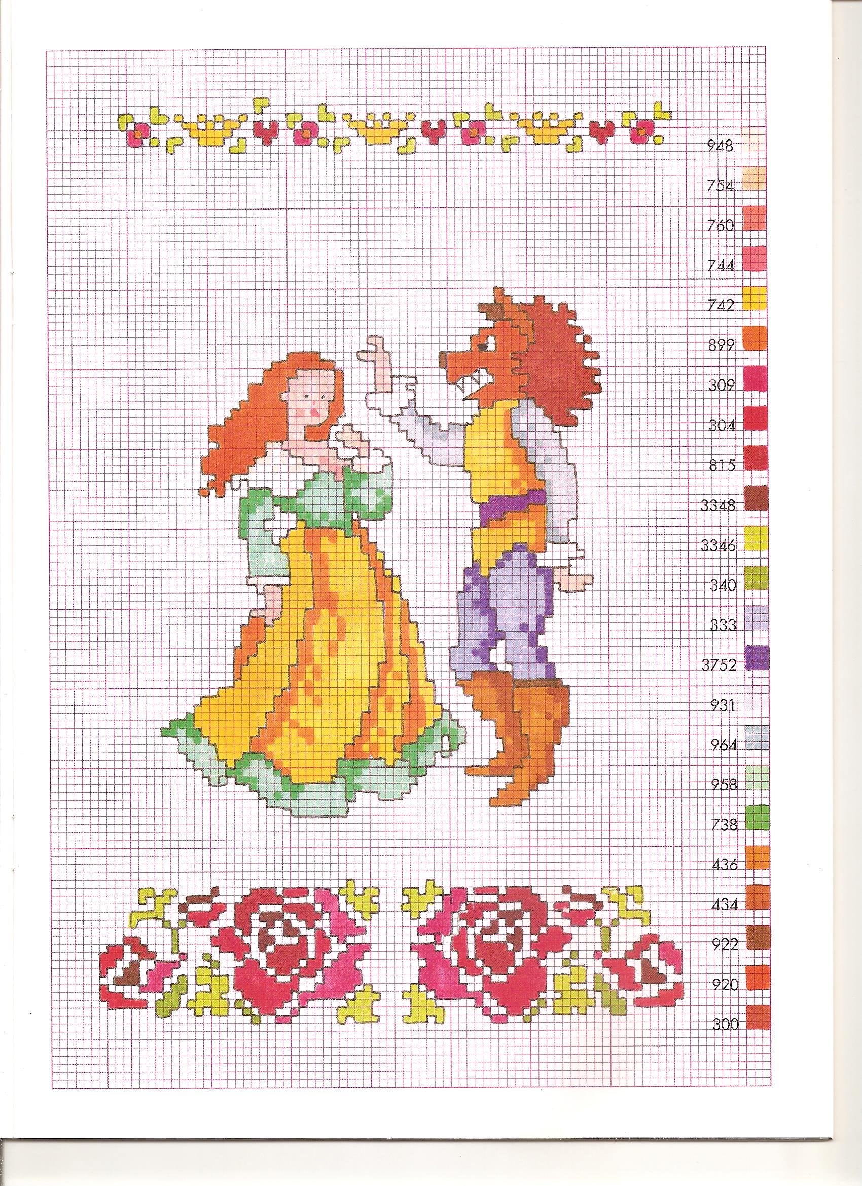 The Beauty and The Beast cross stitch pattern