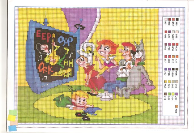 The Jetsons watching tv