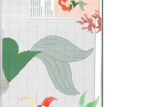 The Little Mermaid beautiful cross stitch pattern (2)