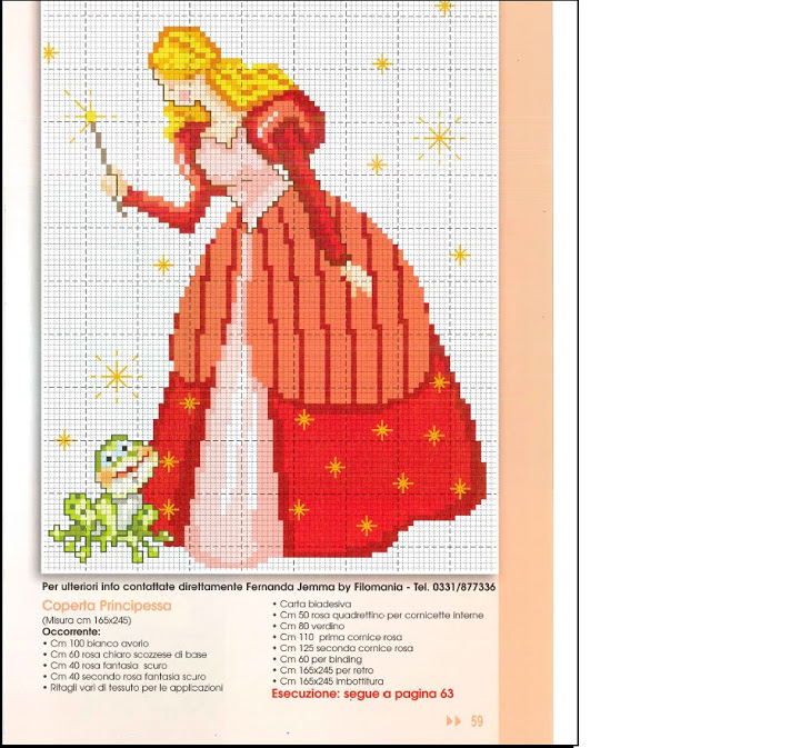 The Princess and the Frog free cross stitch patterns