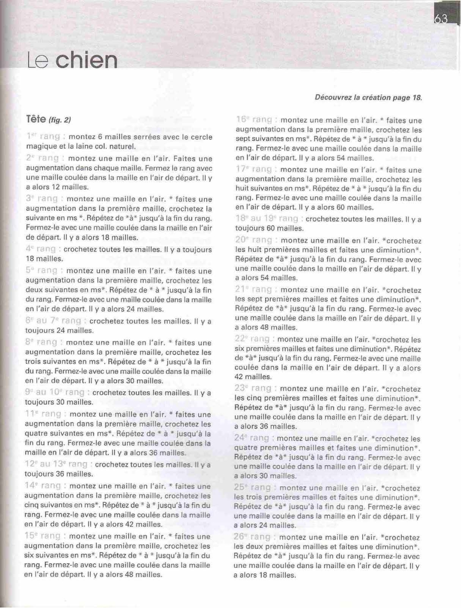 The dog with long ears amigurumi pattern 1 (2)