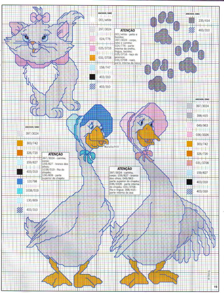 The most beautiful cross stitch patterns Disney (6)