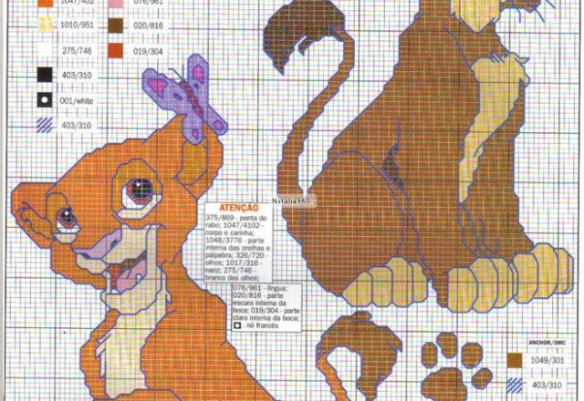 The most beautiful cross stitch patterns Disney (8)