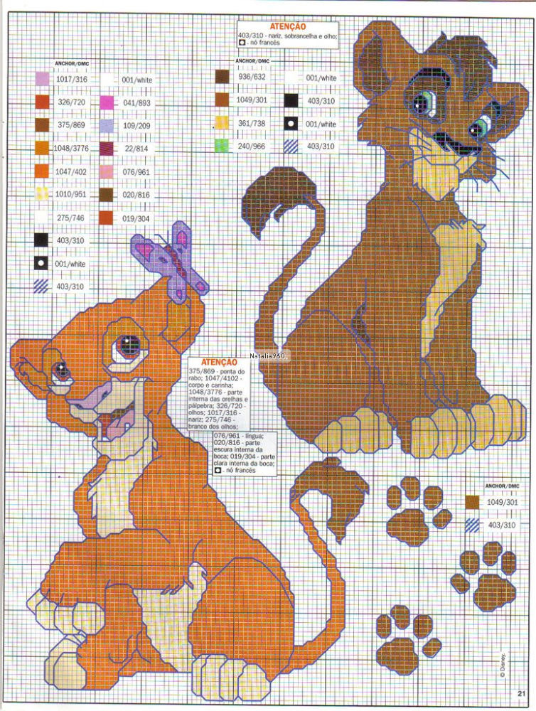 The most beautiful cross stitch patterns Disney (8)