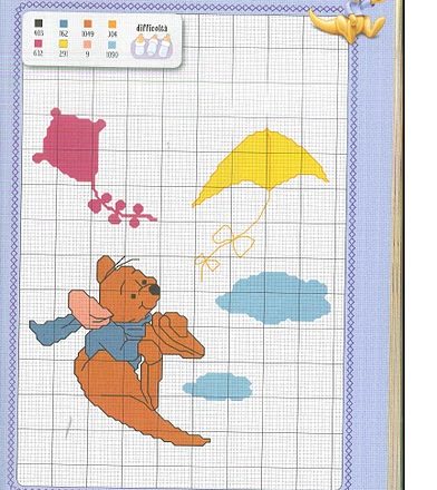 The nice Winnie The Pooh characters cross stitch patterns (6)