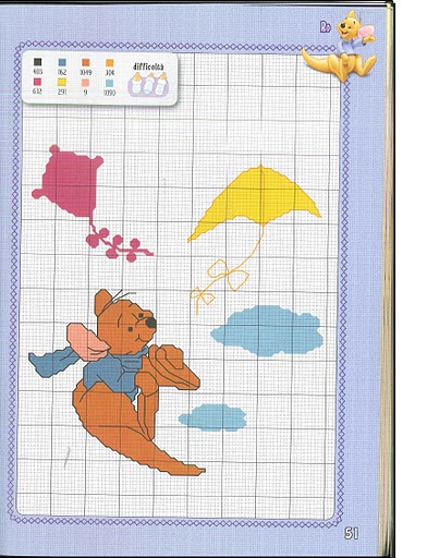 The nice Winnie The Pooh characters cross stitch patterns (6)