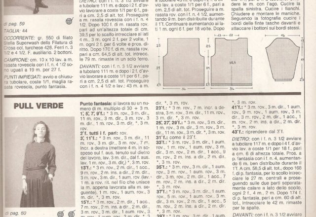 Turquoise pull knitting pattern (2)