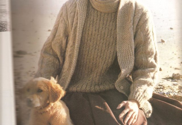 Turtleneck twin set knitting pattern (2)