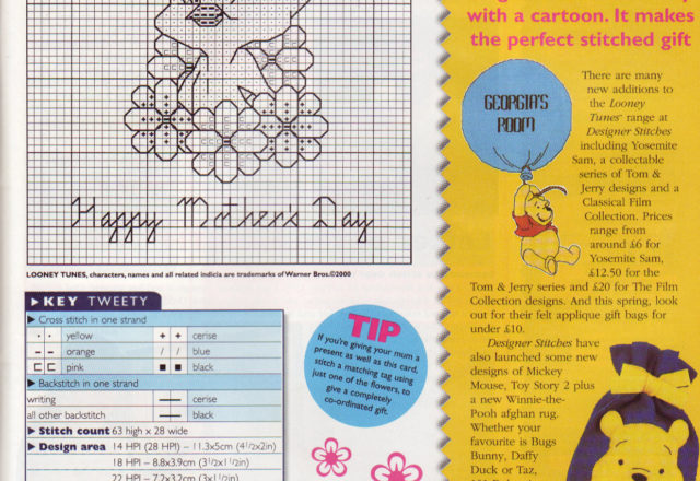 Tweety for Mother’ s Day cross stitch pattern (2)