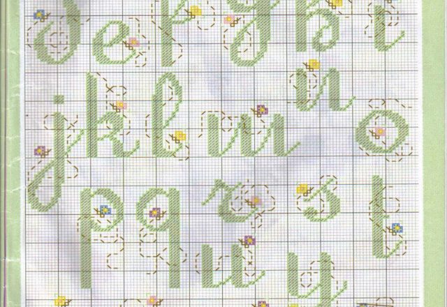 Uppercase and lowercase alphabet with flying butterflies (4)