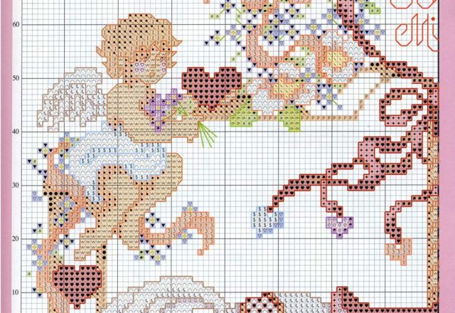 Valentine’ s Day toy carousel free cross stitch pattern (2)