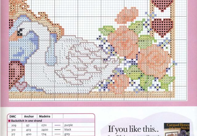 Valentine’ s Day toy carousel free cross stitch pattern (5)