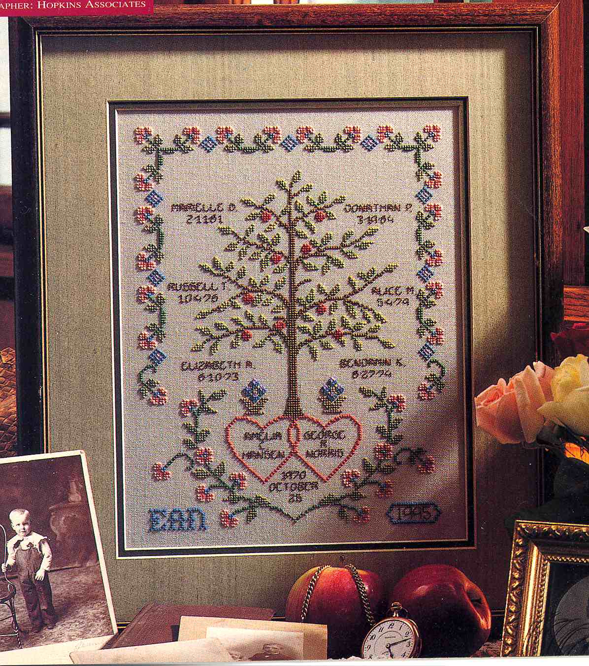 Very simple cross stitch family tree (1)
