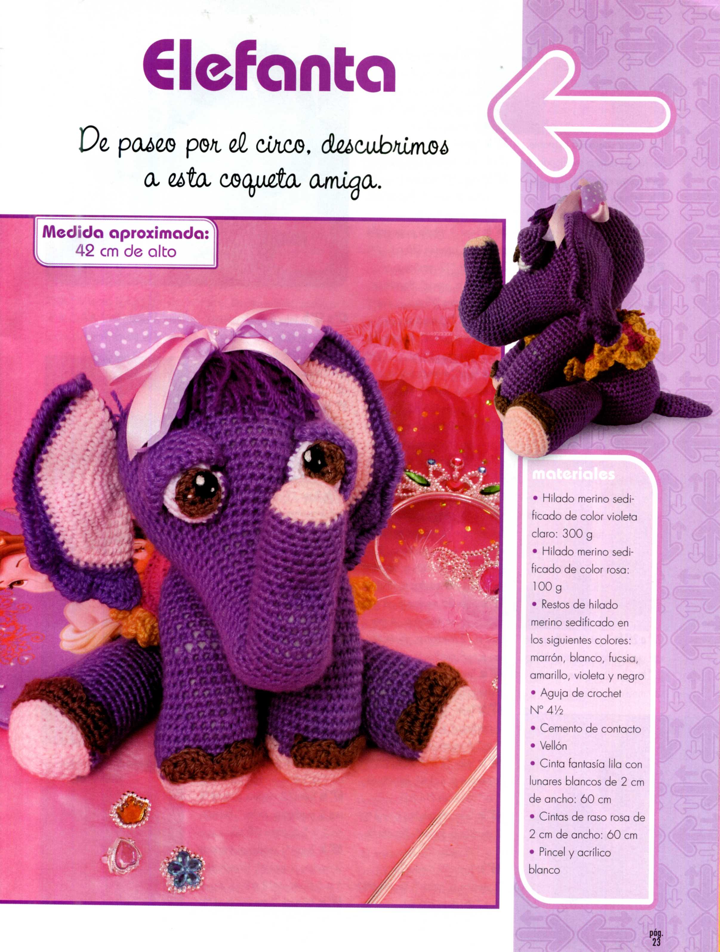 Violet elephant amigurumi pattern (1)