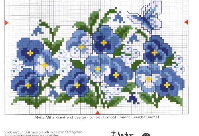 Violet pansy e poppy flowers cushions (2)