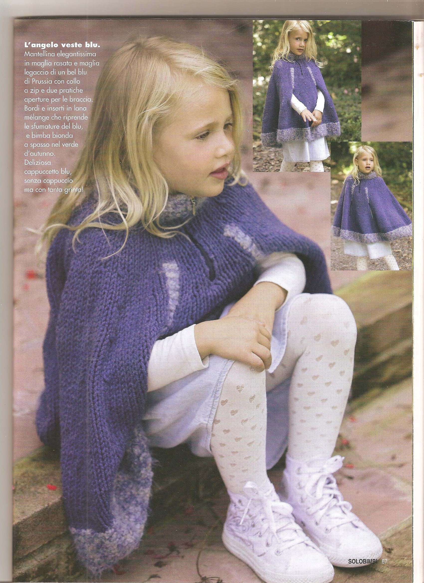 Violet tippet for baby-girl knitting pattern (1)