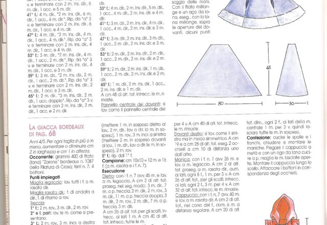 Violet tippet for baby-girl knitting pattern (2)