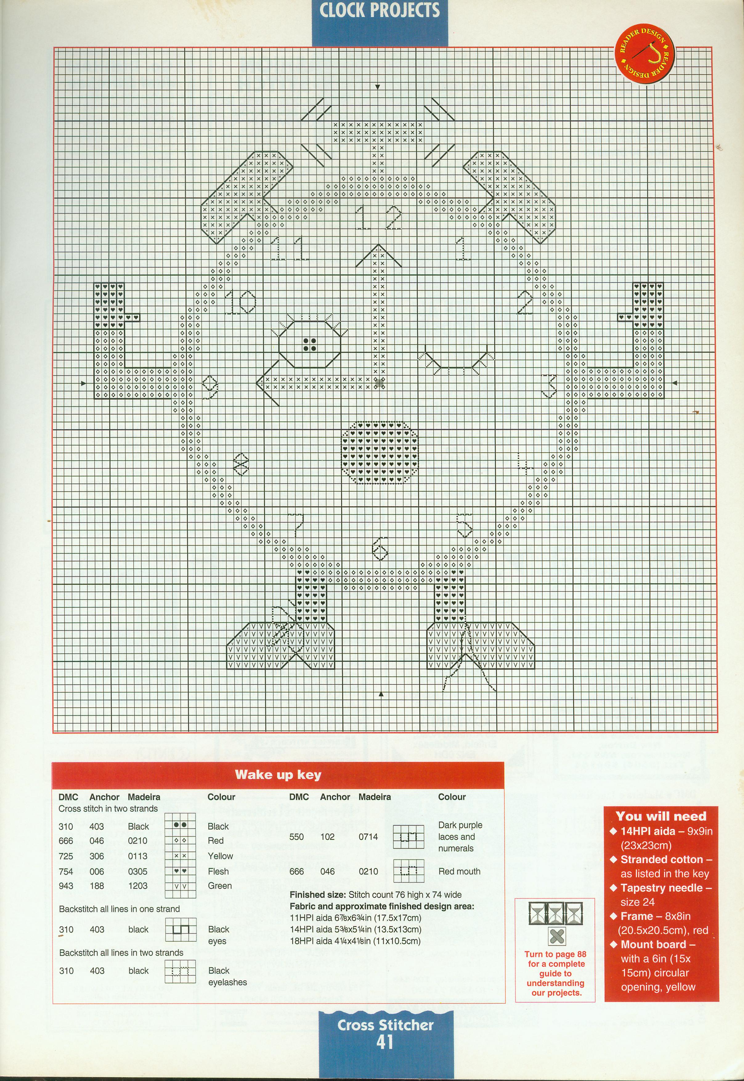 Wake up nice cross stitch