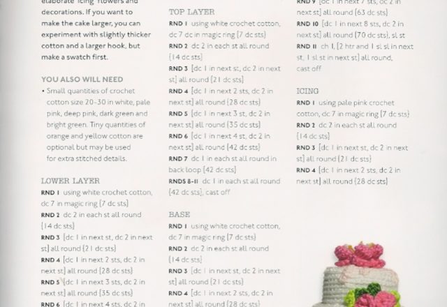 Wedding cake amigurumi pattern (2)