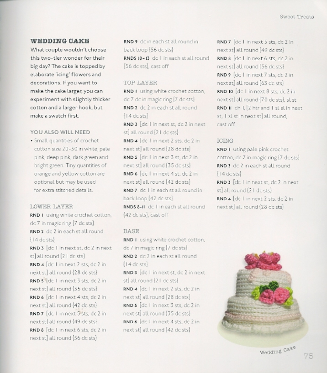 Wedding cake amigurumi pattern (2)