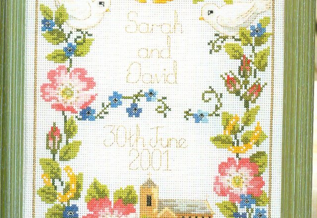 Wedding sampler cross stitch pattern (1)