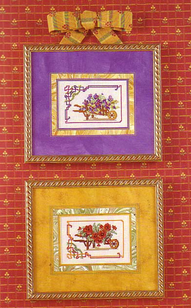 Wheelbarrow with flowers cross stitch pattern (4)