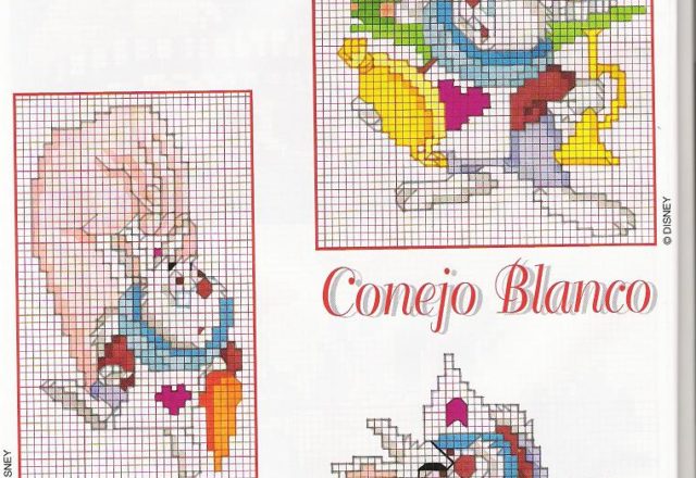 White Rabbit cross stitch pattern