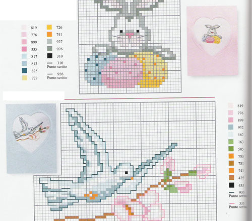 White dove cross stitch pattern