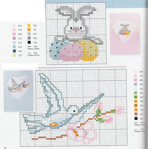 White dove cross stitch pattern