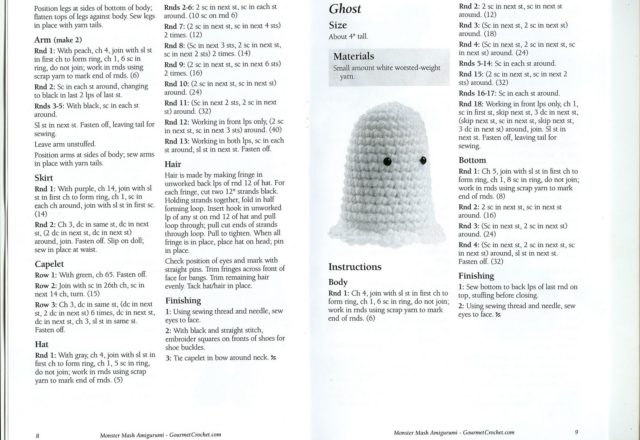 Witch amigurumi pattern 2