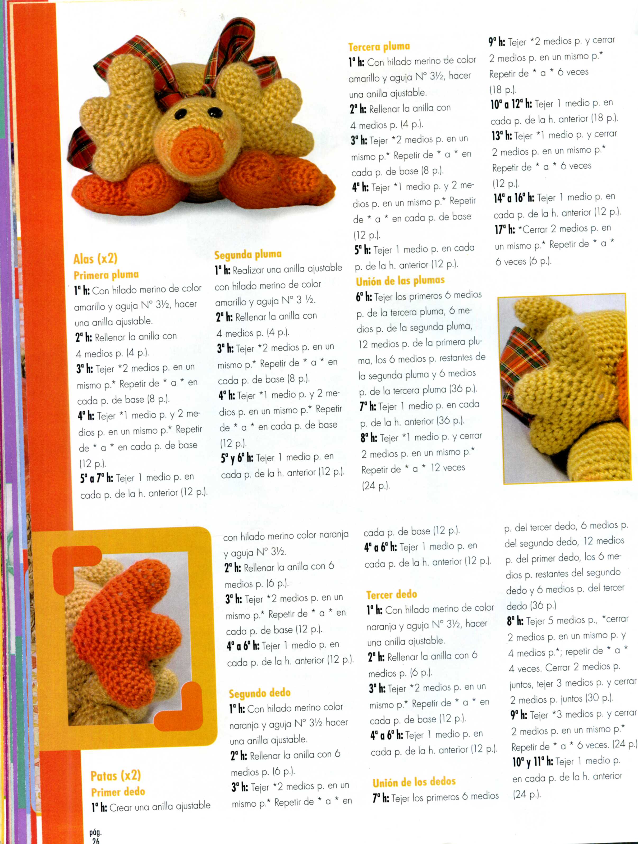 Yellow duck amigurumi pattern (3)