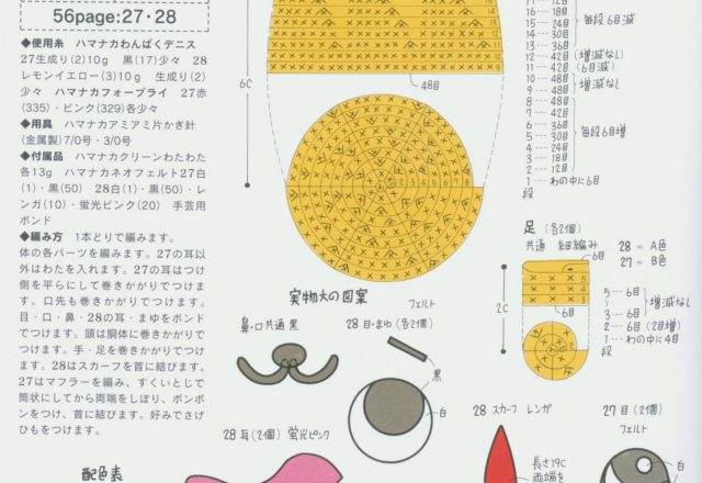 Yellow puppy amigurumi pattern (2)