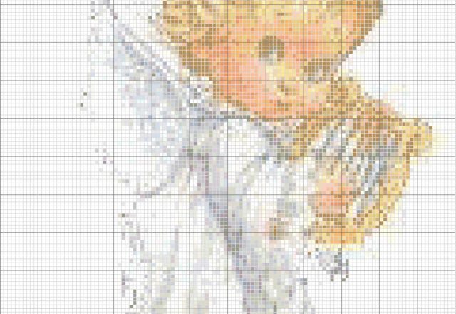 baby angel with harp