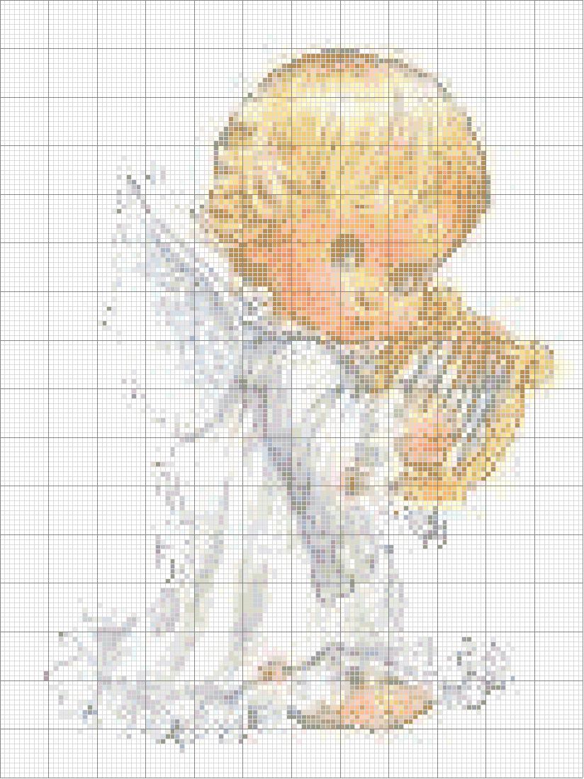 baby angel with harp