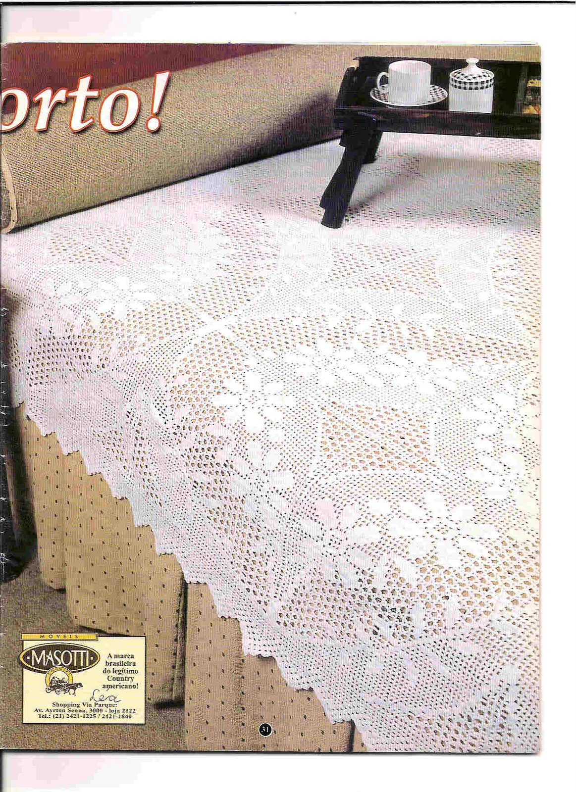bedspread filet modules with large flowers (1)