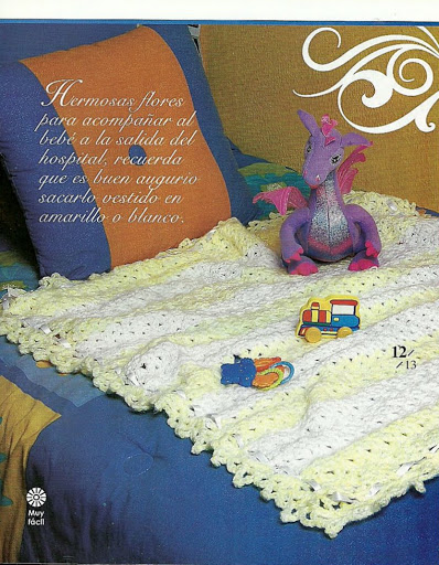 blanket crochet delicate daisies (1)