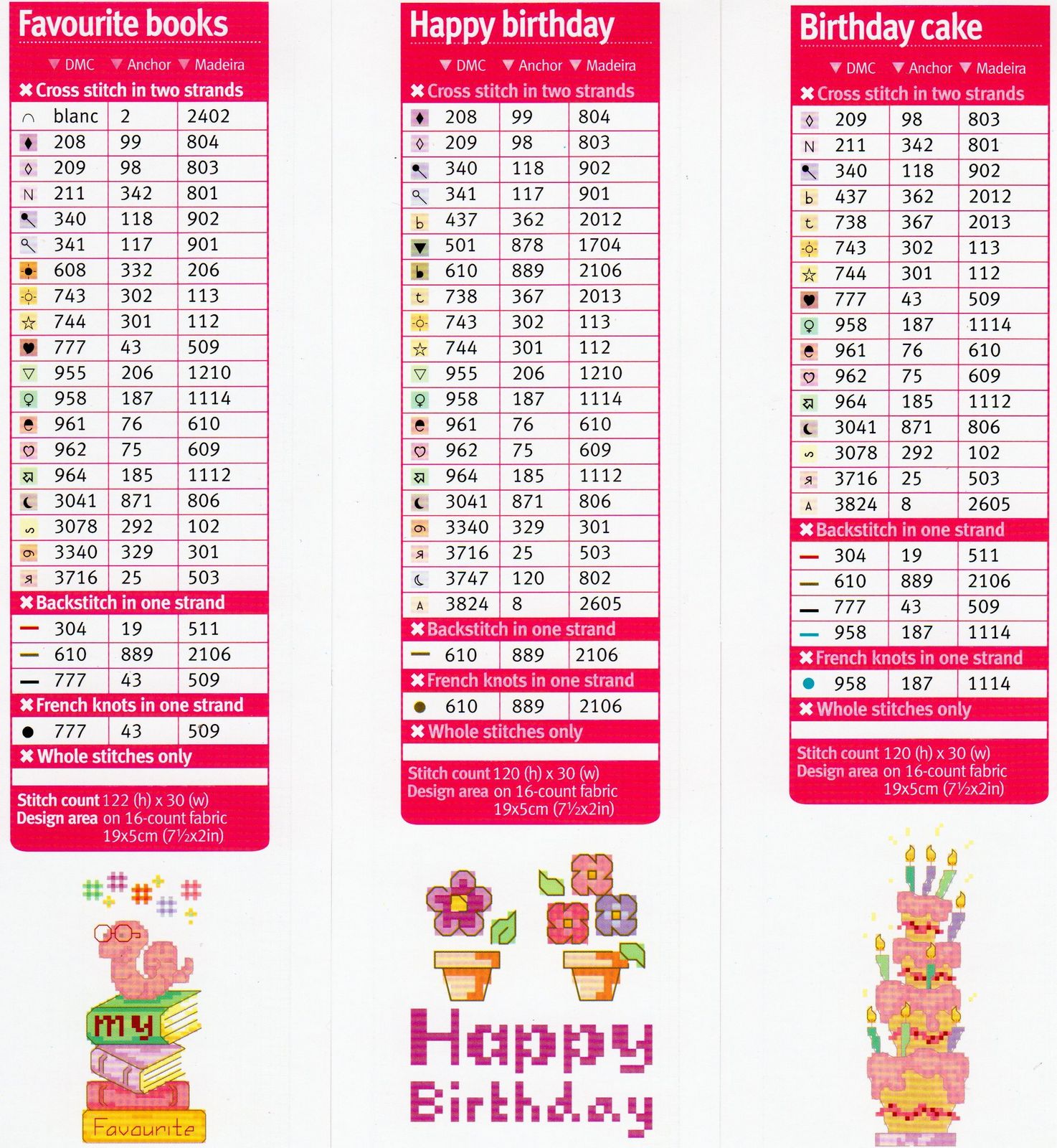 bookmark cross stitch mixed (2)