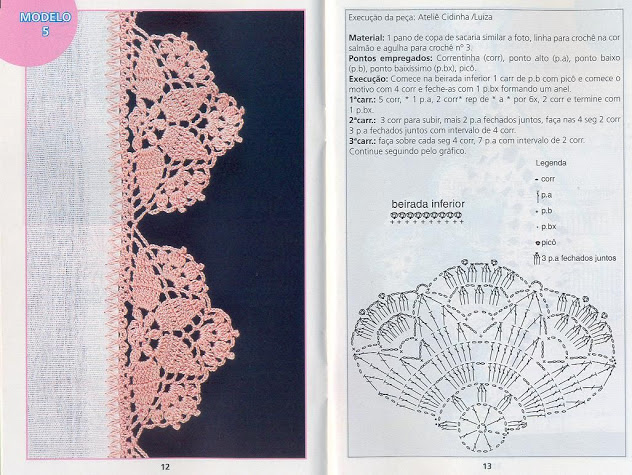 border crochet half flower (1)