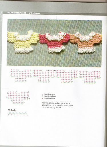 border crochet t-shirts