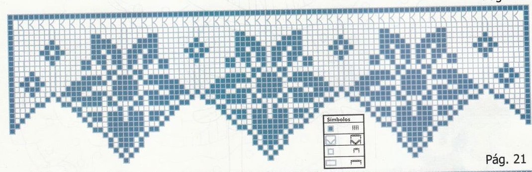 border filet simple flowers