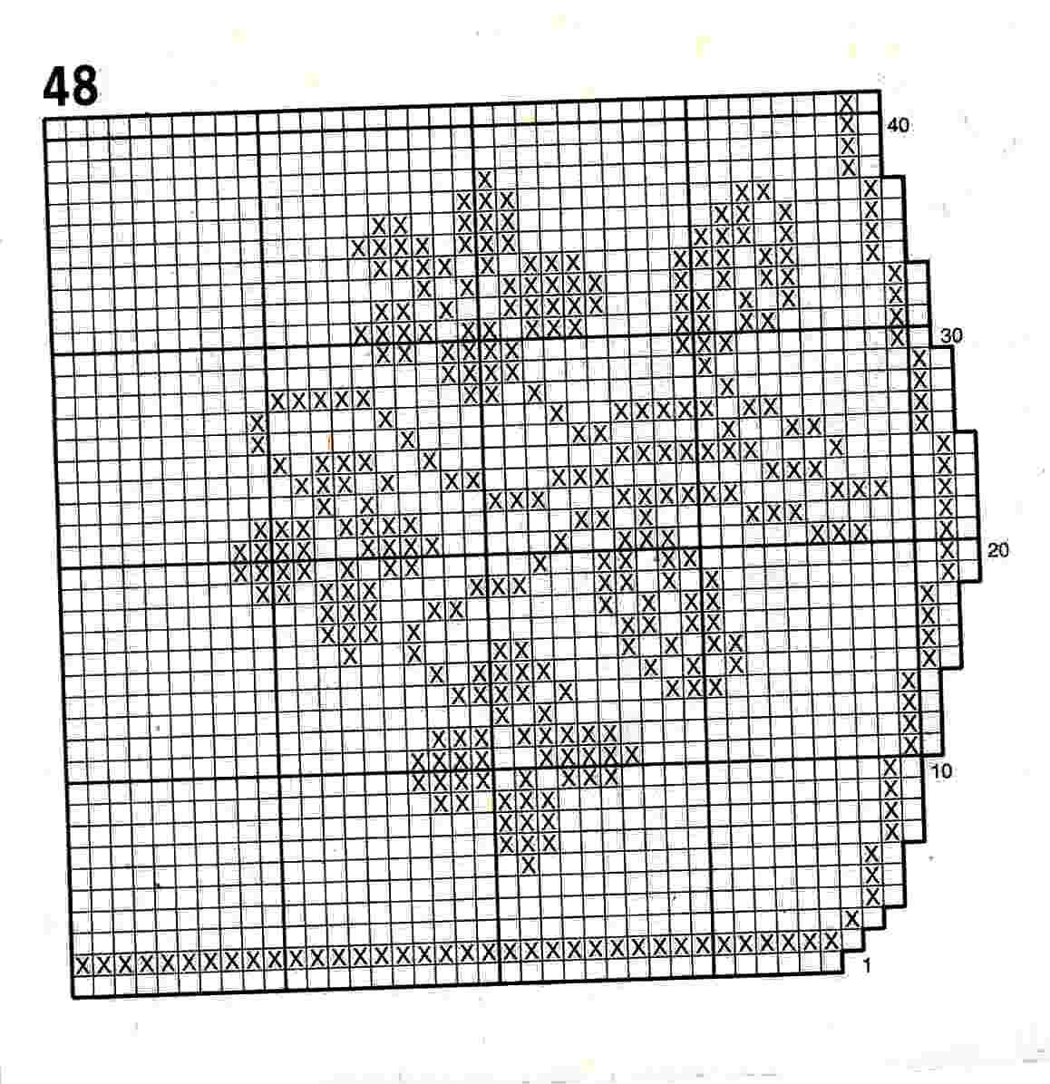 border filet small flowers