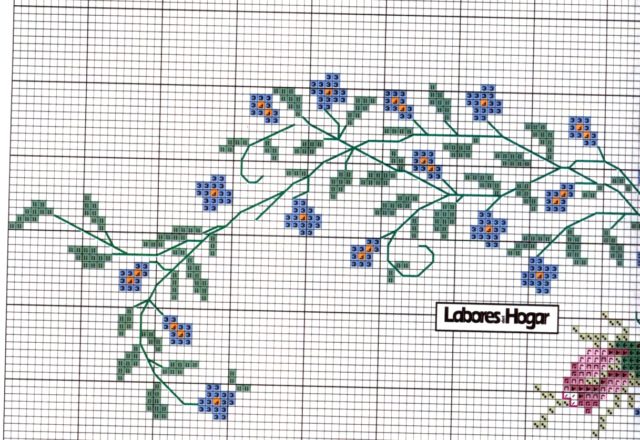 central flowers for cross stitch tablecloth (6)