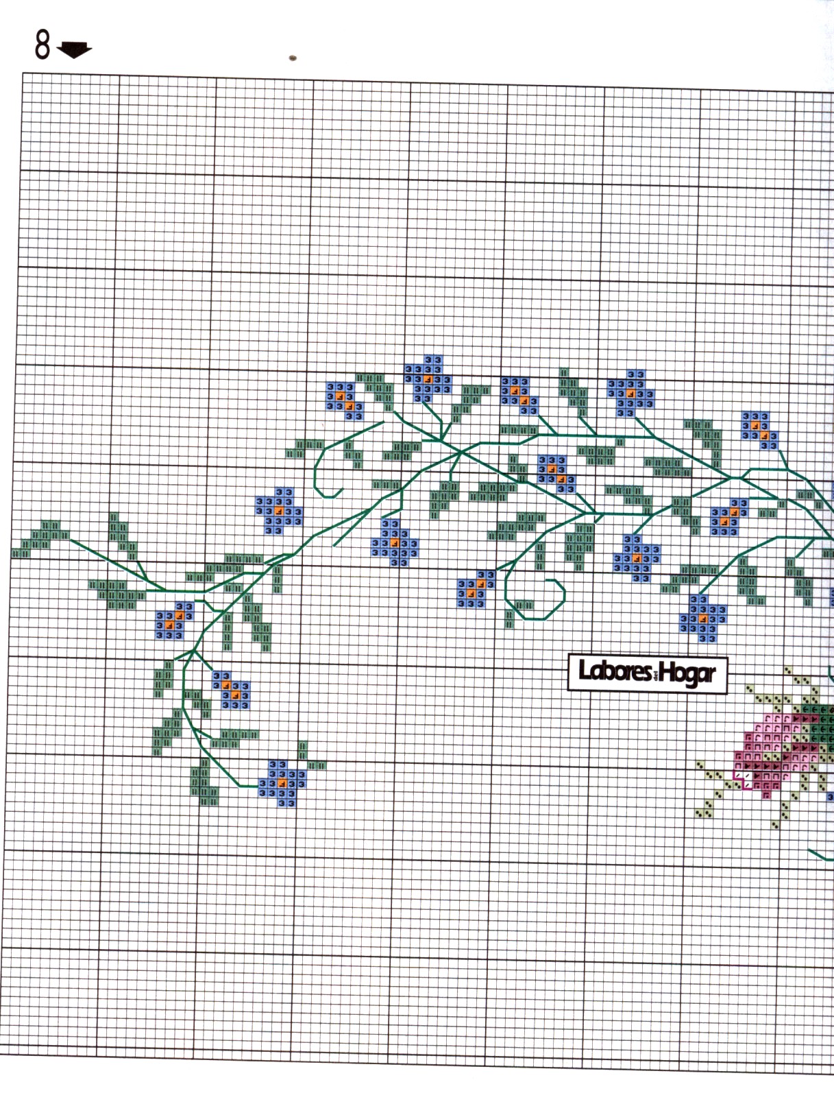 central flowers for cross stitch tablecloth (6)