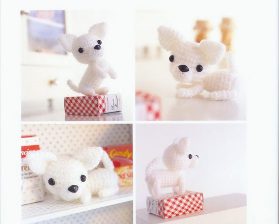 chihuahua bianco amigurumi 1